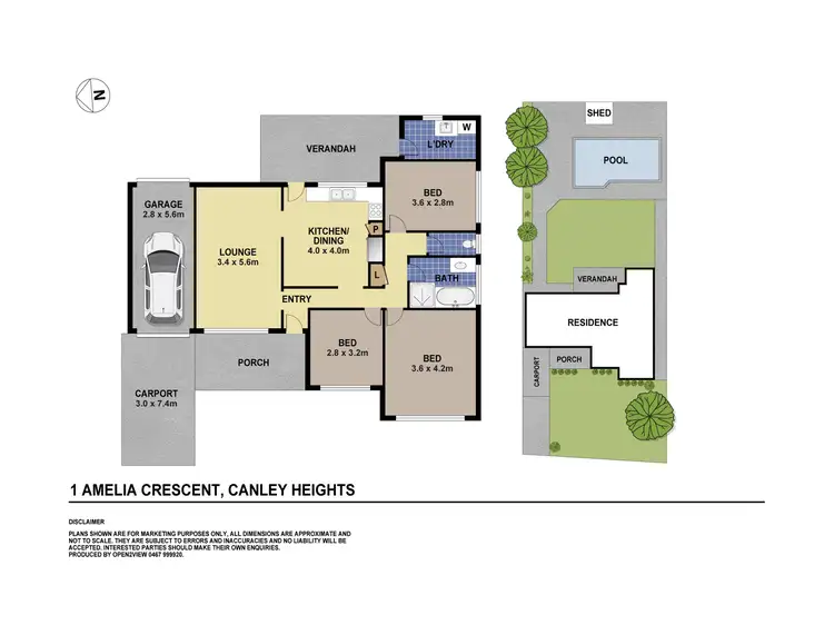 Floorplan of Homely house listing, 1 Amelia Crescent, Canley Heights NSW 2166