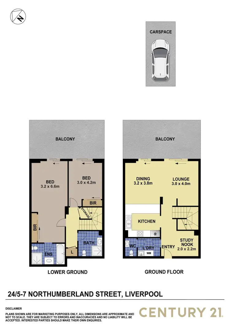 Floorplan of Homely apartment listing, 24/5-7 Northumberland Street, Liverpool NSW 2170