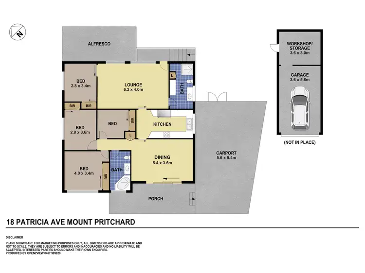 Floorplan of Homely house listing, 18 Patricia Avenue, Mount Pritchard NSW 2170