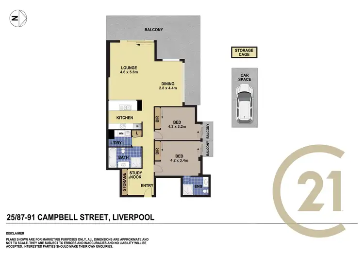 Floorplan of Homely unit listing, 25/87-91 Campbell Street, Liverpool NSW 2170