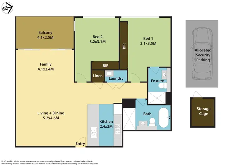 Floorplan of Homely apartment listing, 659/7 Jenkins Road, Carlingford NSW 2118