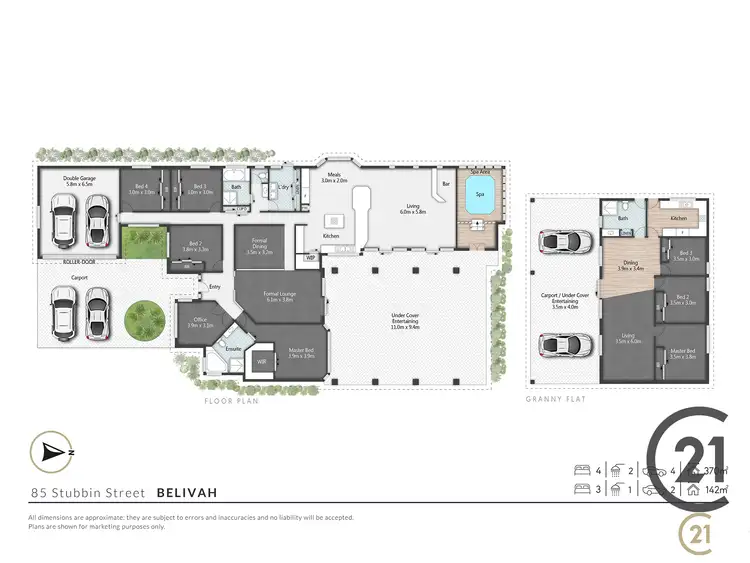 Floorplan of Homely rural property listing, 85 Stubbin Street, Belivah QLD 4207