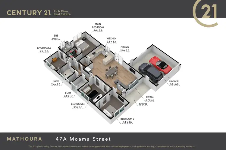 Floorplan of Homely house listing, 47B Moama Street, Mathoura NSW 2710
