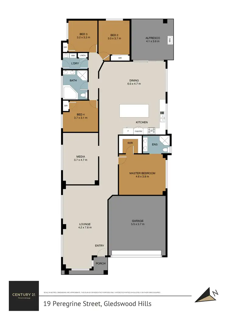 Floorplan of Homely house listing, 19 Peregrine Street, Gledswood Hills NSW 2557