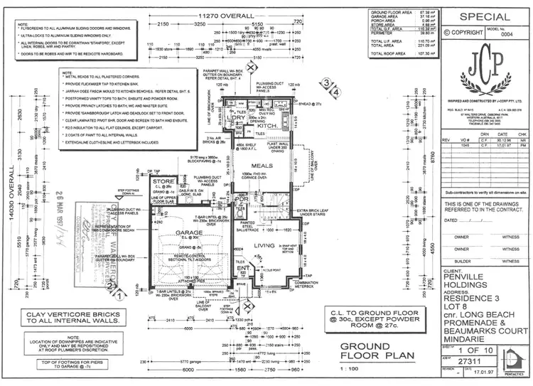 Floorplan of Homely townhouse listing, 9 Long Beach Promenade, Mindarie WA 6030