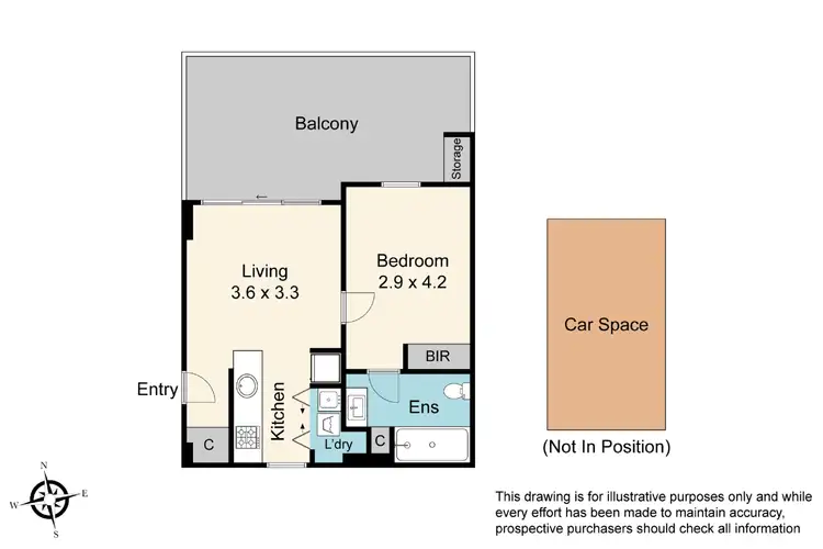 Floorplan of Homely apartment listing, 5/210-220 Normanby Road, Notting Hill VIC 3168