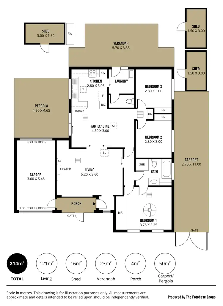Floorplan of Homely unit listing, 2/17 Caulfield Drive, North Haven SA 5018