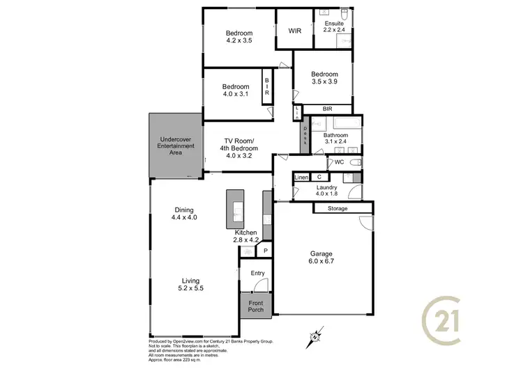 Floorplan of Homely house listing, 21 Skyline Drive, East Devonport TAS 7310