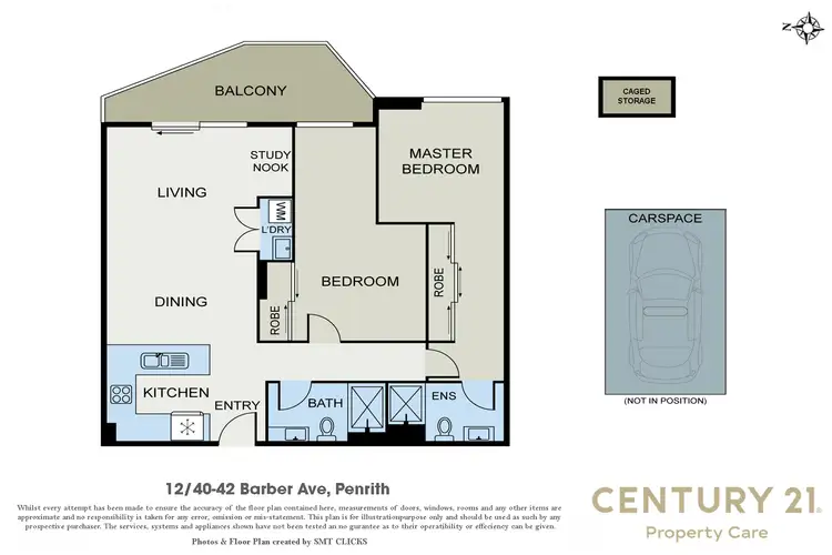 Floorplan of Homely apartment listing, 12/40-42 Barber Avenue, Penrith NSW 2750