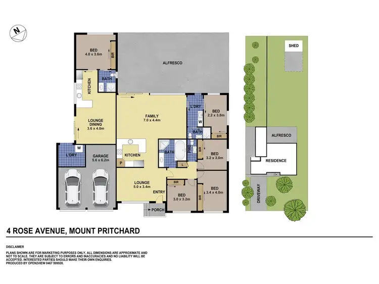 Floorplan of Homely house listing, 4 and 4A Rose Avenue, Mount Pritchard NSW 2170