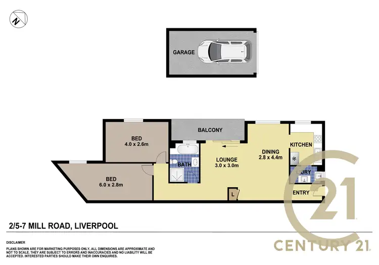 Floorplan of Homely apartment listing, Unit 2/ 5-7 Mill Road, Liverpool NSW 2170