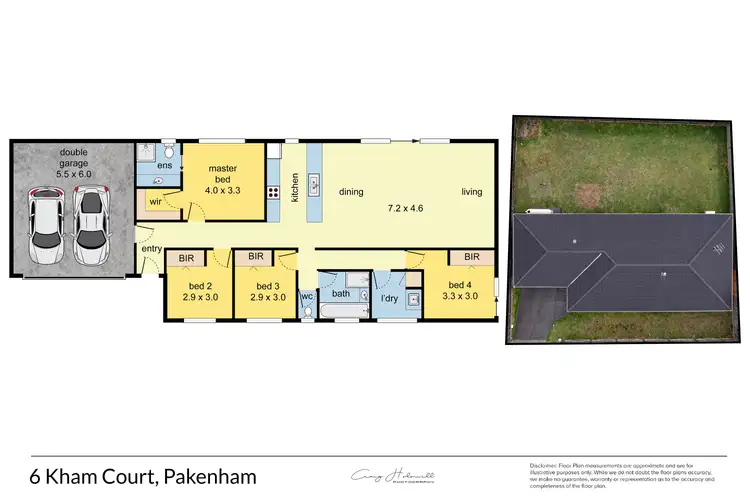 Floorplan of Homely house listing, 6 Kham Court, Pakenham VIC 3810