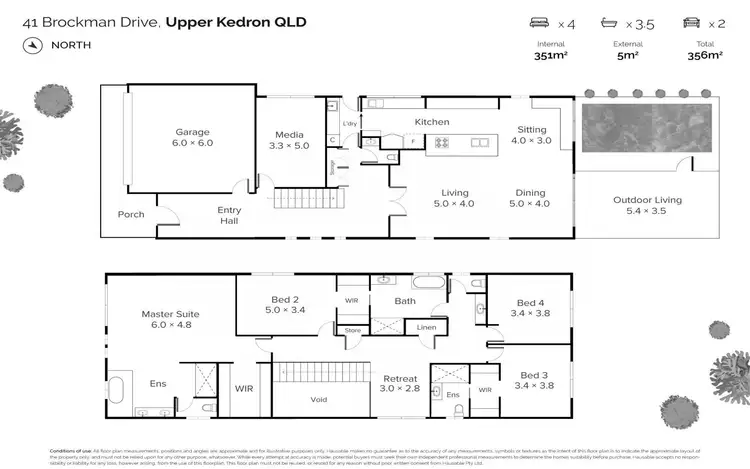 Floorplan of Homely house listing, 41 Brockman Drive, Upper Kedron QLD 4055