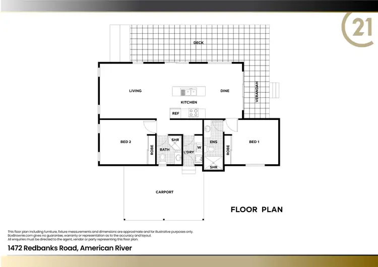 Floorplan of Homely house listing, 1472 Redbanks Road, American River SA 5221