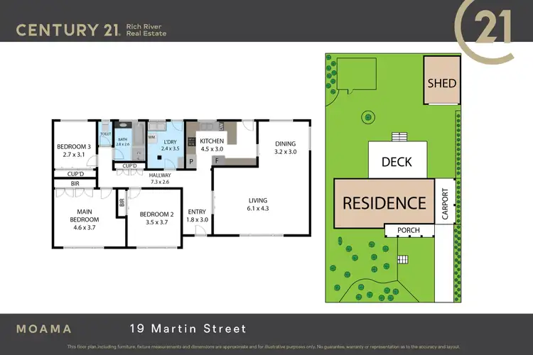 Floorplan of Homely house listing, 19 Martin Street, Moama NSW 2731