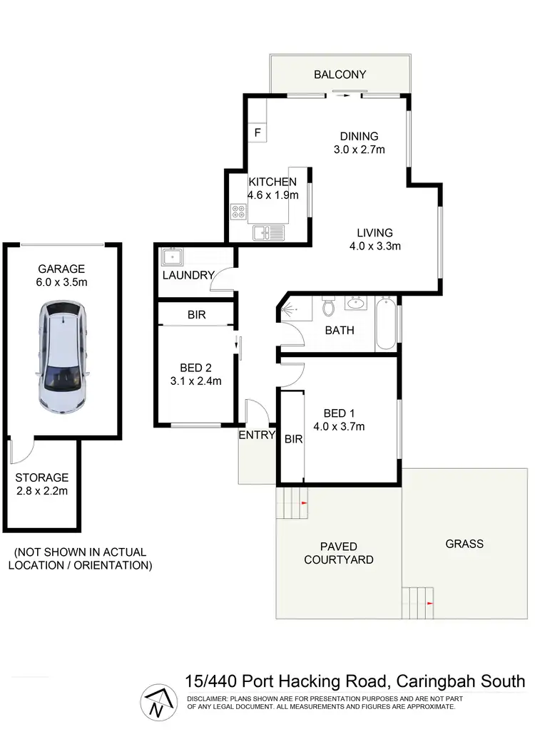 Floorplan of Homely apartment listing, 15/440-446 Port Hacking Road, Caringbah South NSW 2229