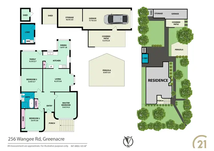 Floorplan of Homely house listing, 256 Wangee Road, Greenacre NSW 2190