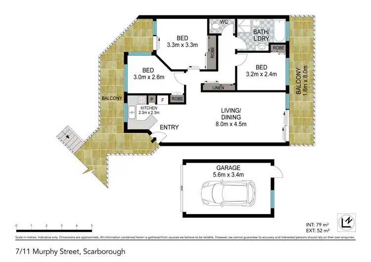 Floorplan of Homely unit listing, 7/11 Murphy Street, Scarborough QLD 4020