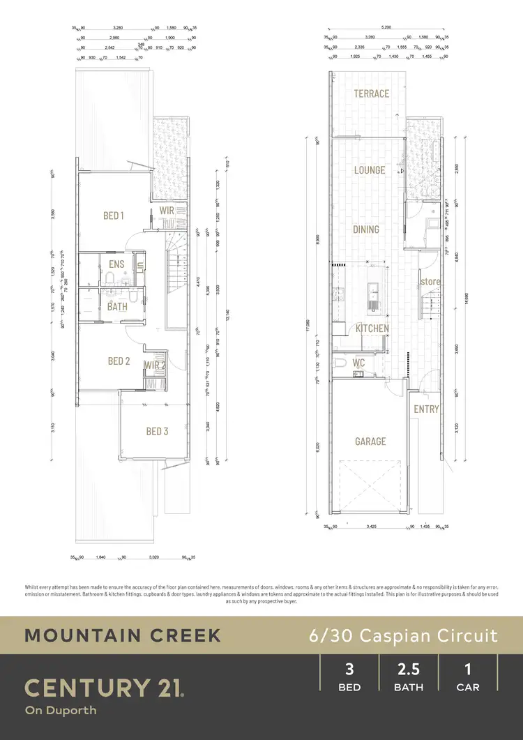 Floorplan of Homely townhouse listing, 6/30 Caspian Circuit, Mountain Creek QLD 4557
