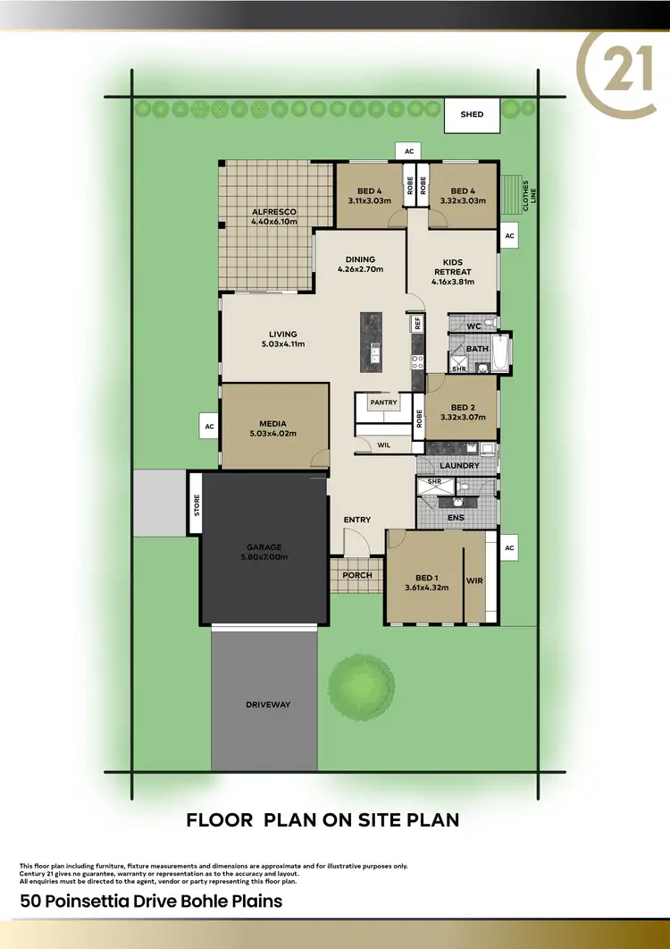 Floorplan of Homely house listing, 50 Poinsettia Drive, Bohle Plains QLD 4817