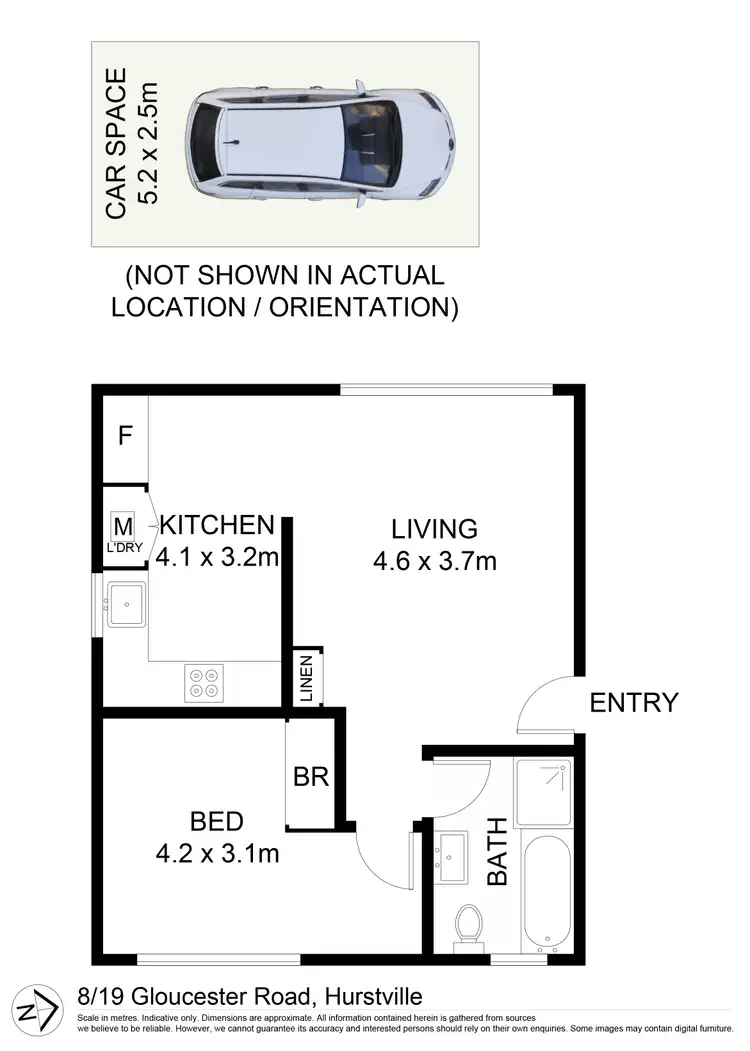 Floorplan of Homely apartment listing, 8/19 Gloucester Road, Hurstville NSW 2220