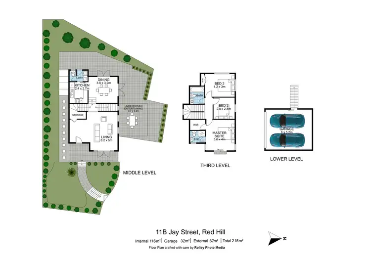 Floorplan of Homely house listing, 11b Jay Street, Red Hill QLD 4059
