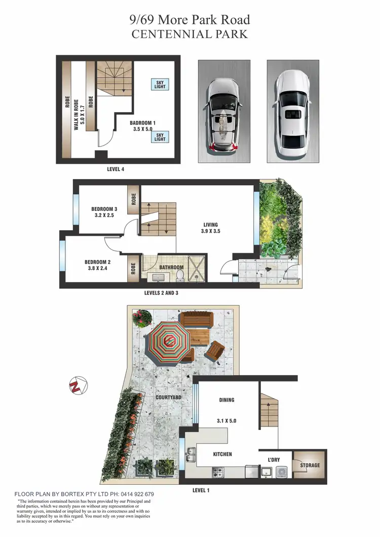 Floorplan of Homely townhouse listing, 9/69 Moore Park Road, Centennial Park NSW 2021