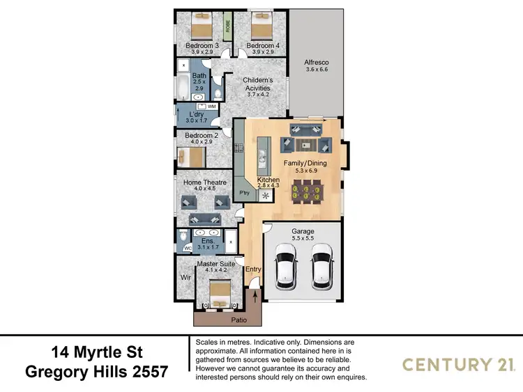 Floorplan of Homely house listing, 14 Myrtle Street, Gregory Hills NSW 2557