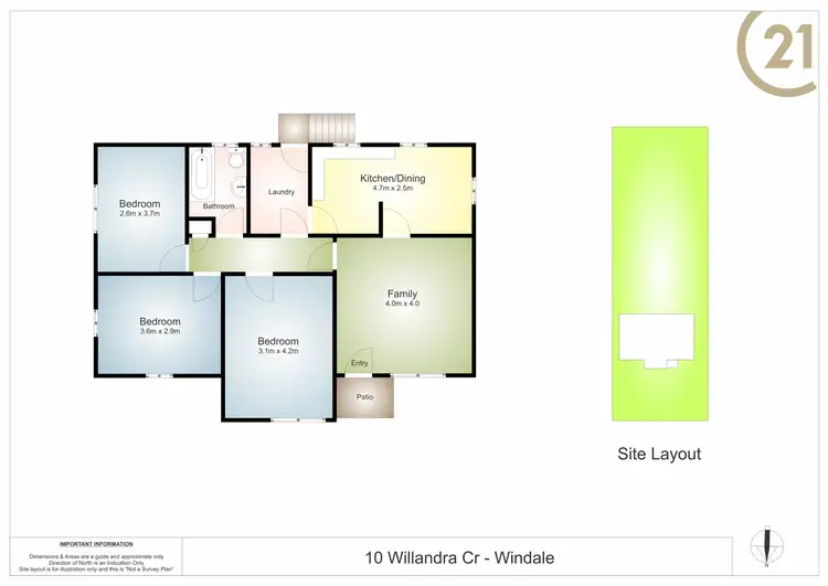 Floorplan of Homely house listing, 10 Willandra Crescent, Windale NSW 2306
