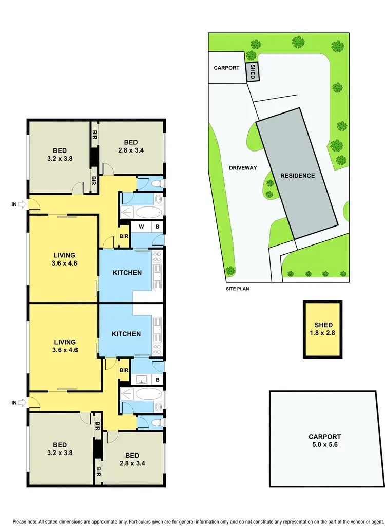 Floorplan of Homely block of units listing, 5 and 5A Bloomfield Road, Noble Park VIC 3174