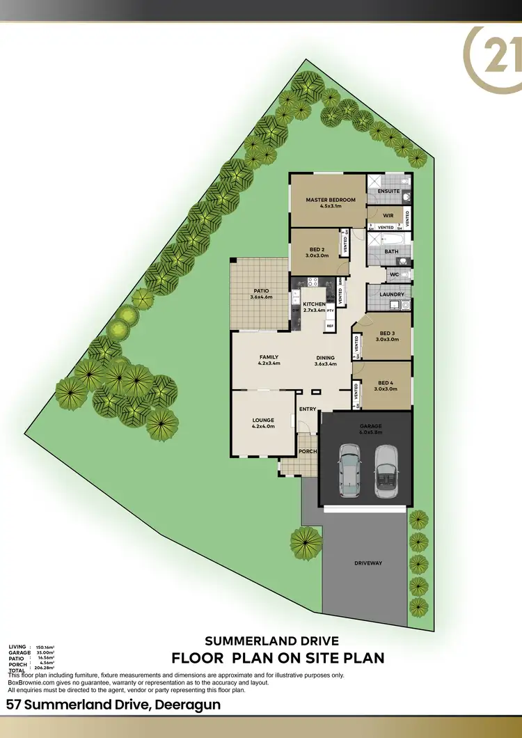 Floorplan of Homely house listing, 57 Summerland Drive, Deeragun QLD 4818