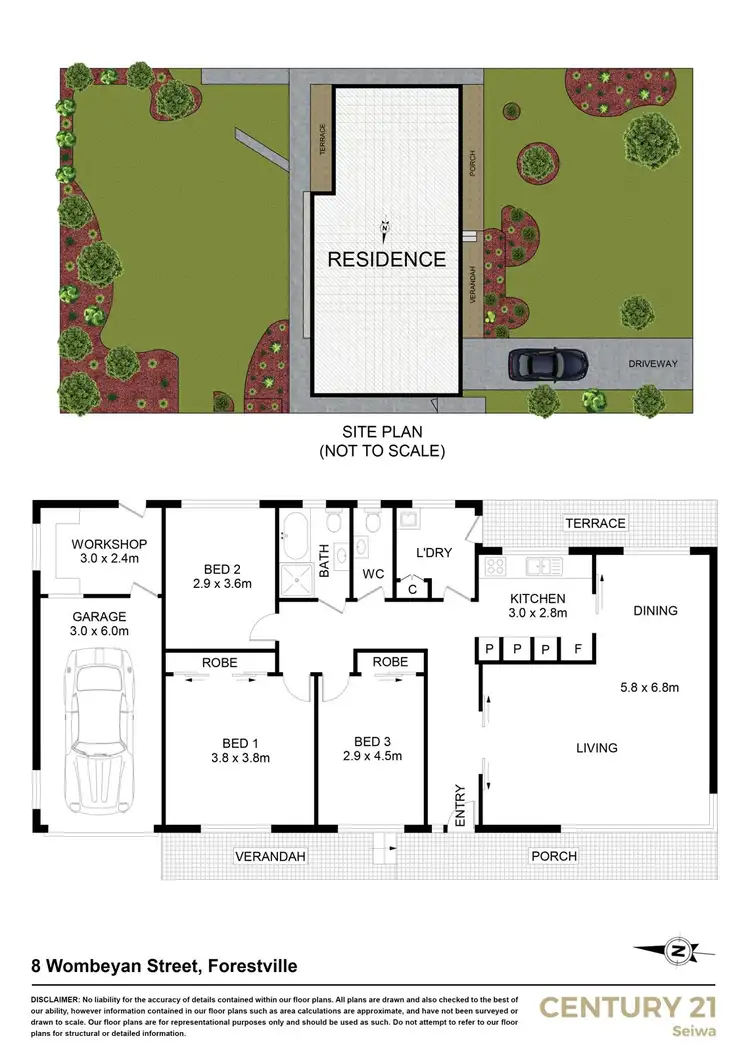 Floorplan of Homely house listing, 8 Wombeyan Street, Forestville NSW 2087