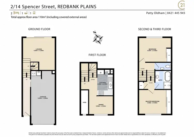 Floorplan of Homely unit listing, 2/14 Spencer Street, Redbank QLD 4301