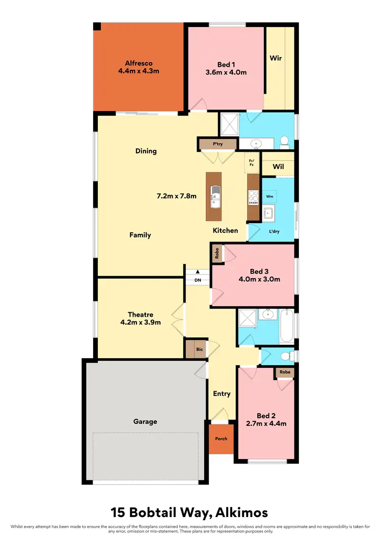 Floorplan of Homely house listing, 15 Bobtail Way, Alkimos WA 6038