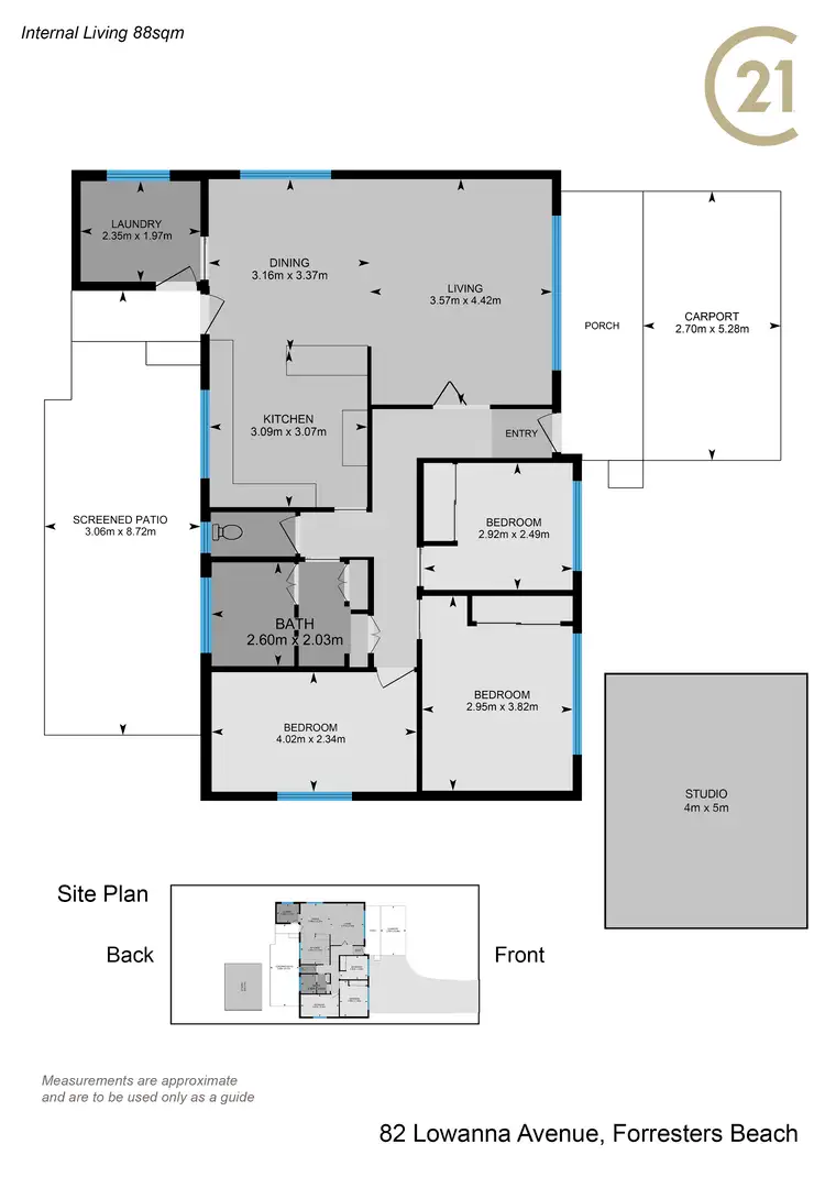 Floorplan of Homely house listing, 82 Lowanna Avenue, Forresters Beach NSW 2260
