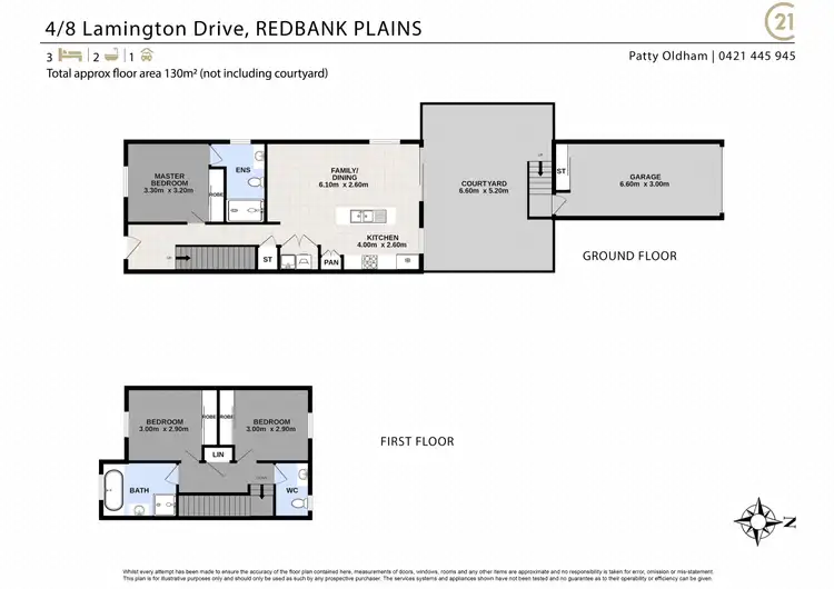 Floorplan of Homely townhouse listing, 4/8 Lamington Drive, Redbank Plains QLD 4301