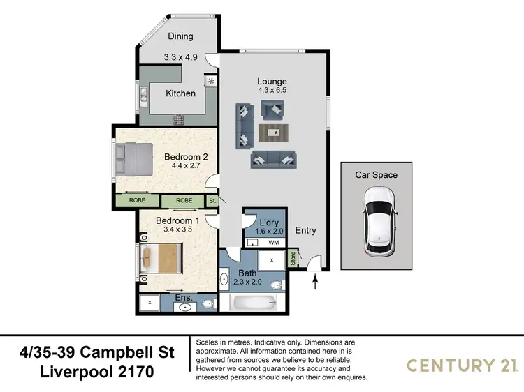 Floorplan of Homely unit listing, 4/35-39 Campbell Street, Liverpool NSW 2170