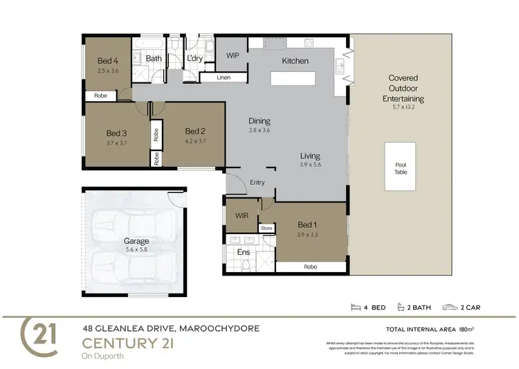 Floorplan of Homely house listing, 48 Glenlea Drive, Maroochydore QLD 4558
