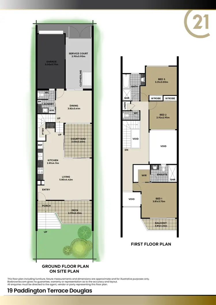 Floorplan of Homely townhouse listing, 19 Paddington Terrace, Douglas QLD 4814