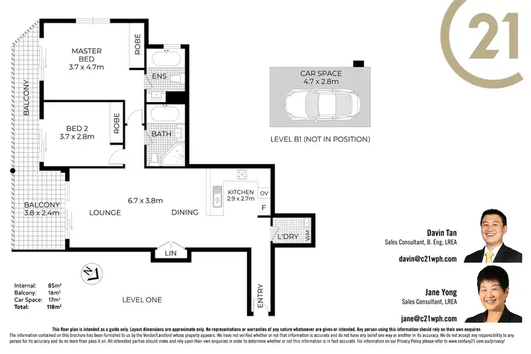 Floorplan of Homely apartment listing, 109/5 City View Road, Pennant Hills NSW 2120
