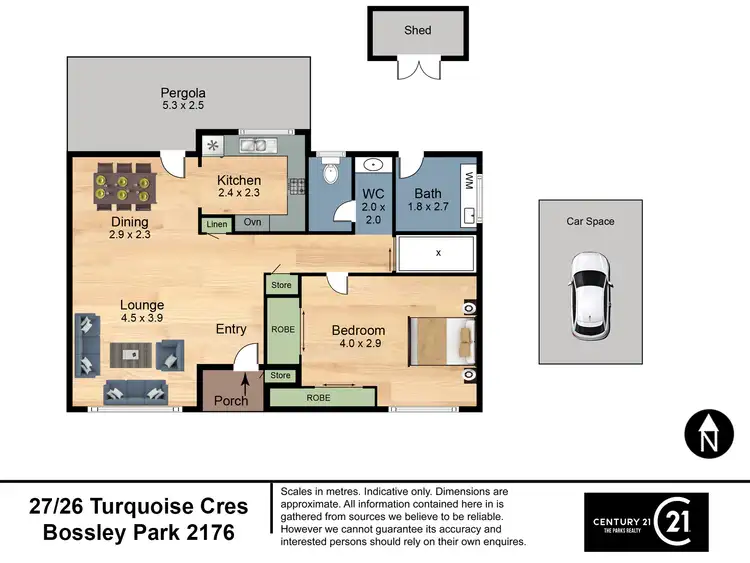 Floorplan of Homely villa listing, 27/26 Turquoise Crescent, Bossley Park NSW 2176