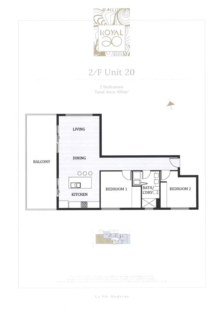 Floorplan of Homely apartment listing, 203/20 Royal Avenue, Springvale VIC 3171