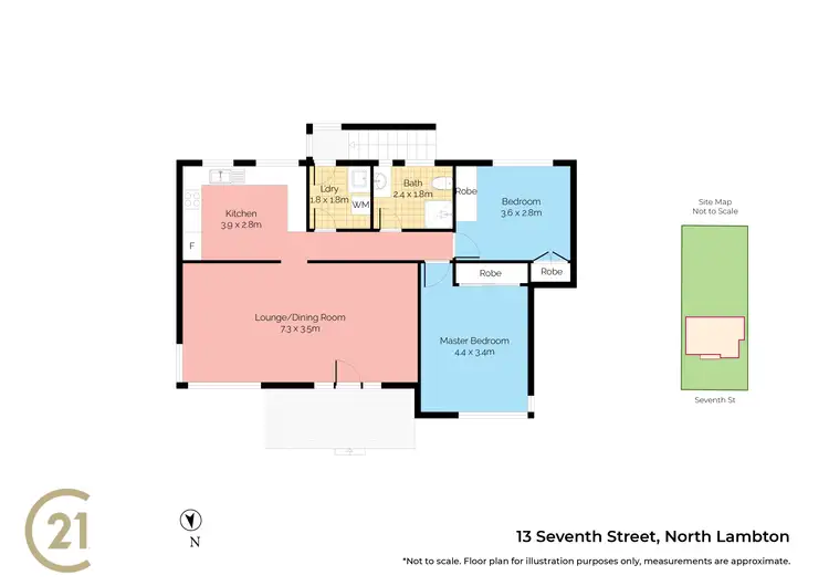 Floorplan of Homely house listing, 13 Seventh Street, North Lambton NSW 2299