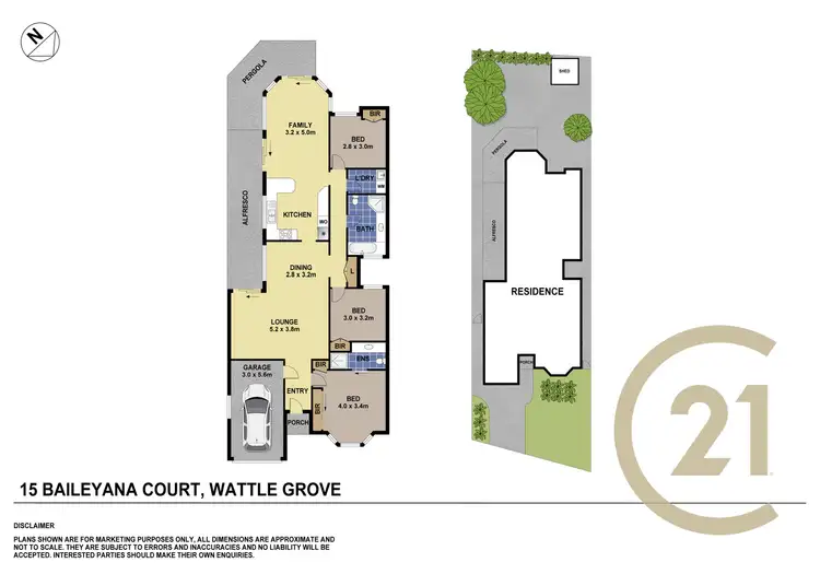 Floorplan of Homely house listing, 15 Baileyana Court, Wattle Grove NSW 2173