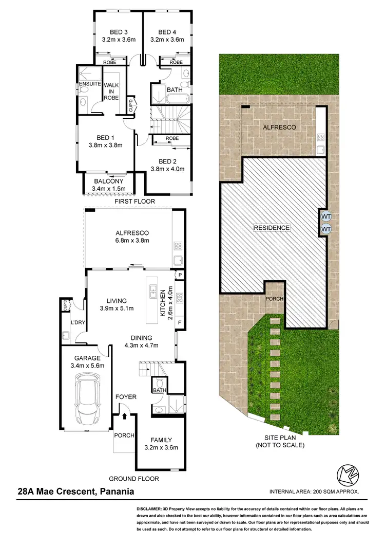 Floorplan of Homely semi-detached listing, 28A Mae Crescent, Panania NSW 2213
