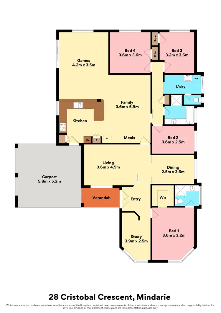 Floorplan of Homely house listing, 28 Cristobal Crescent, Mindarie WA 6030