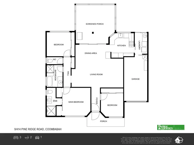 Floorplan of Homely villa listing, 9/414 Pine Ridge Road, Coombabah QLD 4216