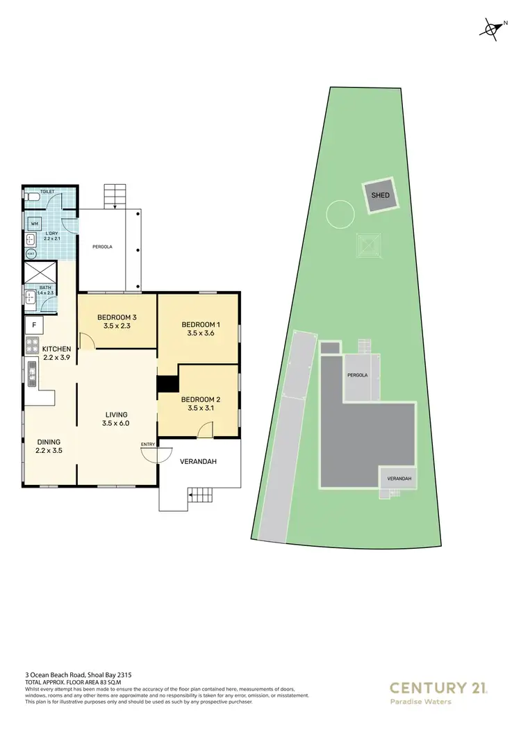 Floorplan of Homely house listing, 3 Ocean Beach Road, Shoal Bay NSW 2315