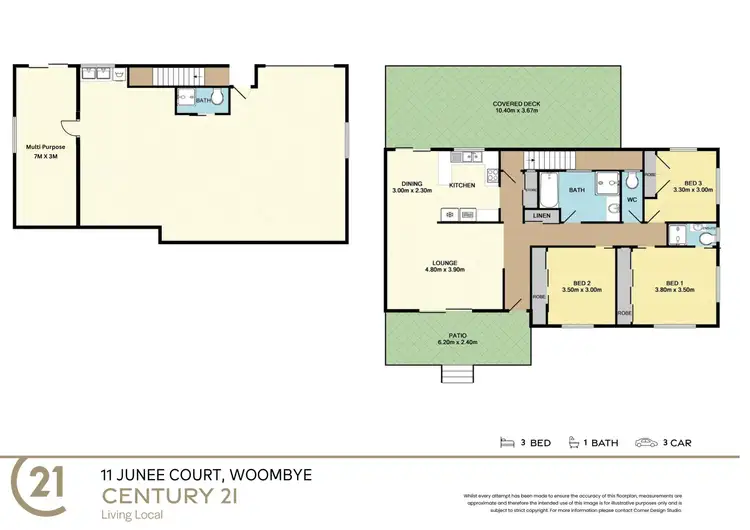 Floorplan of Homely house listing, 11 Junee Court, Woombye QLD 4559