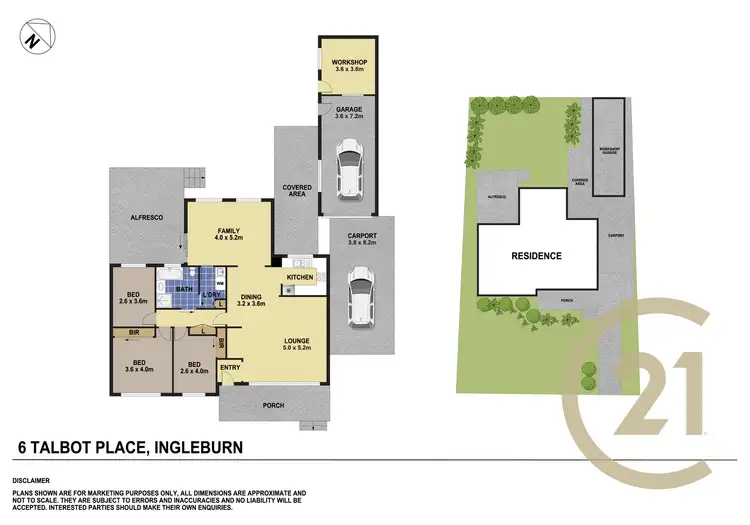 Floorplan of Homely house listing, 6 Talbot Place, Ingleburn NSW 2565